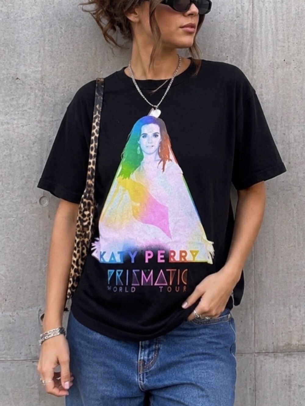 Katy Perry Prismatic World Tour Graphic Tee Concert Shirt Size L